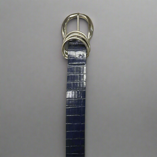 حزام مشبك ذو نسيج - أزرق