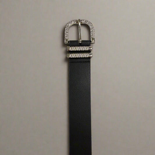 The Polished Buckle Black Belt