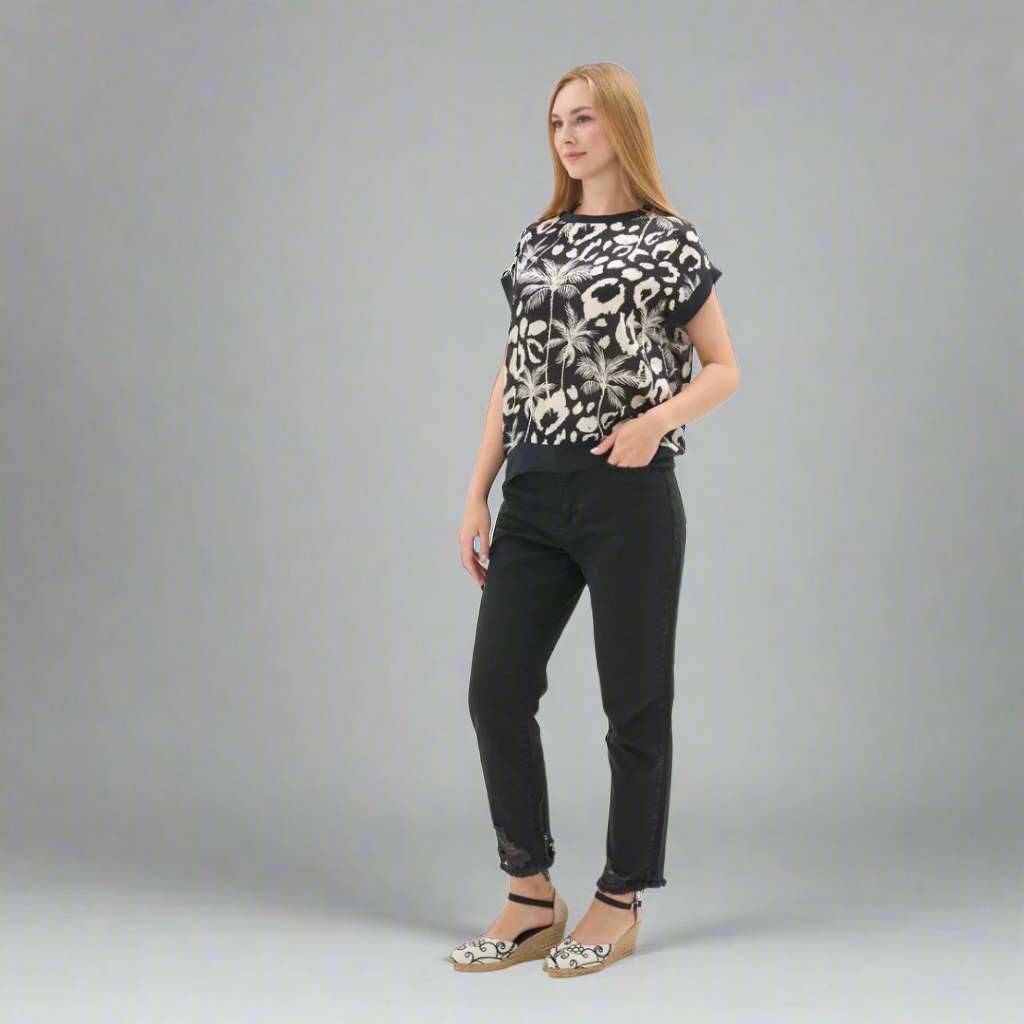 The Exotic Print Relaxed T-Shirt