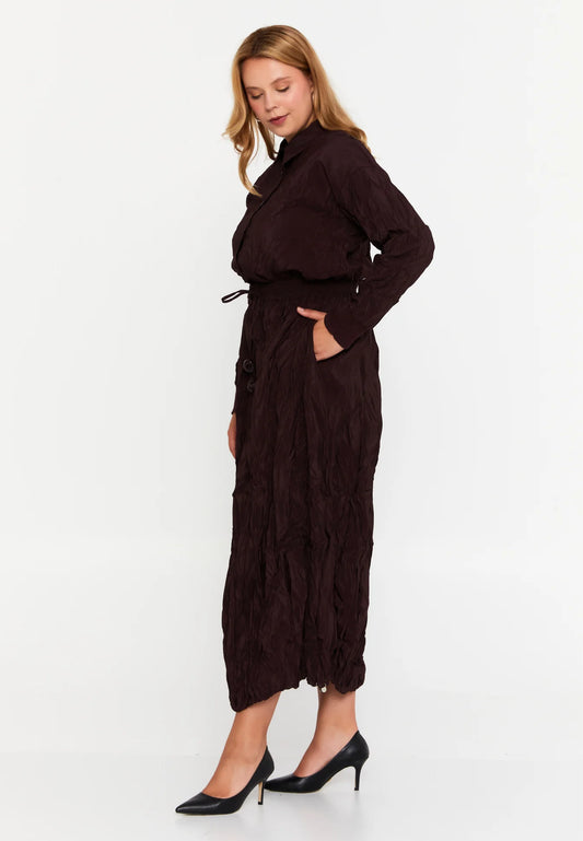 The Textured Coffee Two-Piece Set