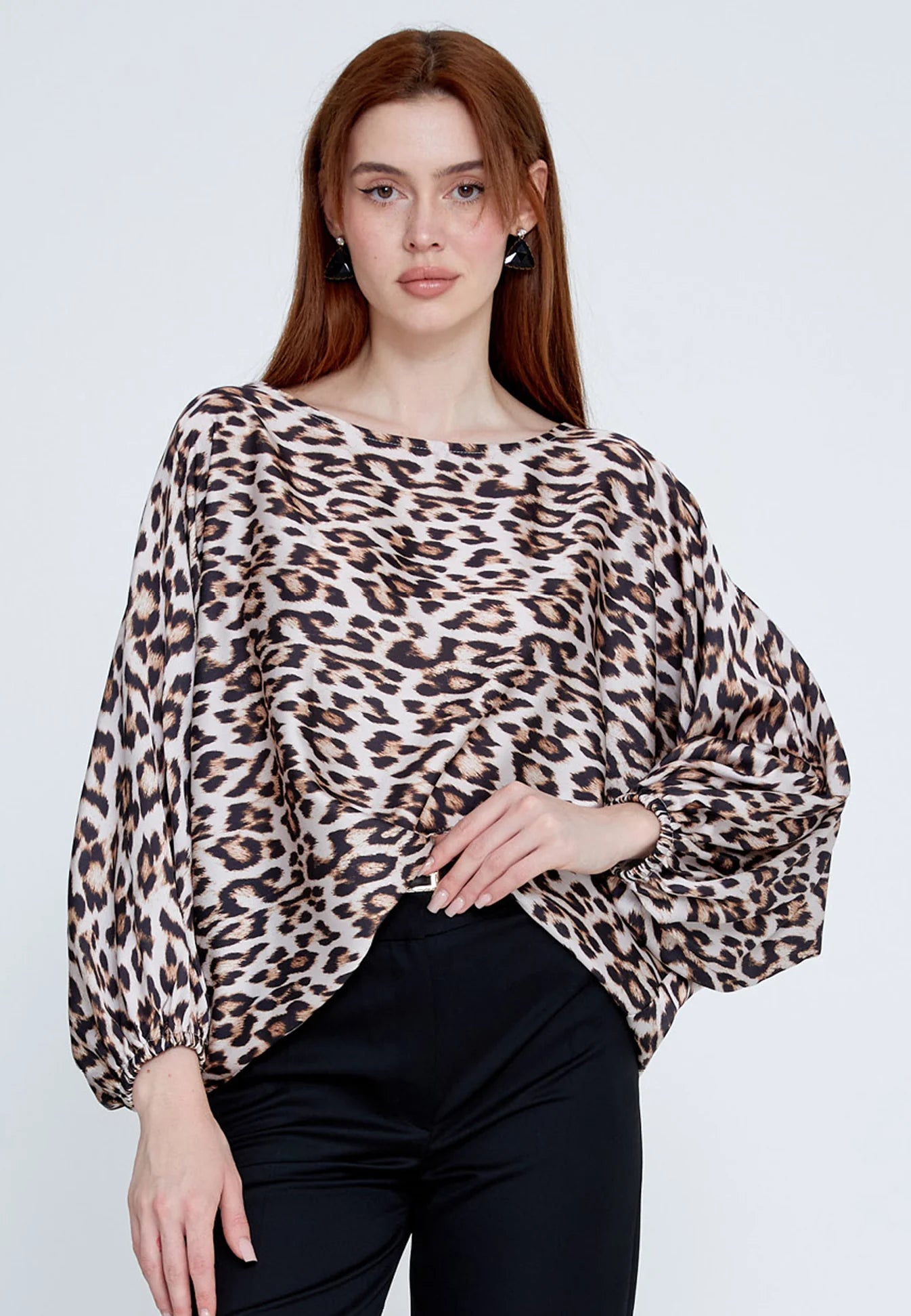 The Elegant Leopard Print Blouse