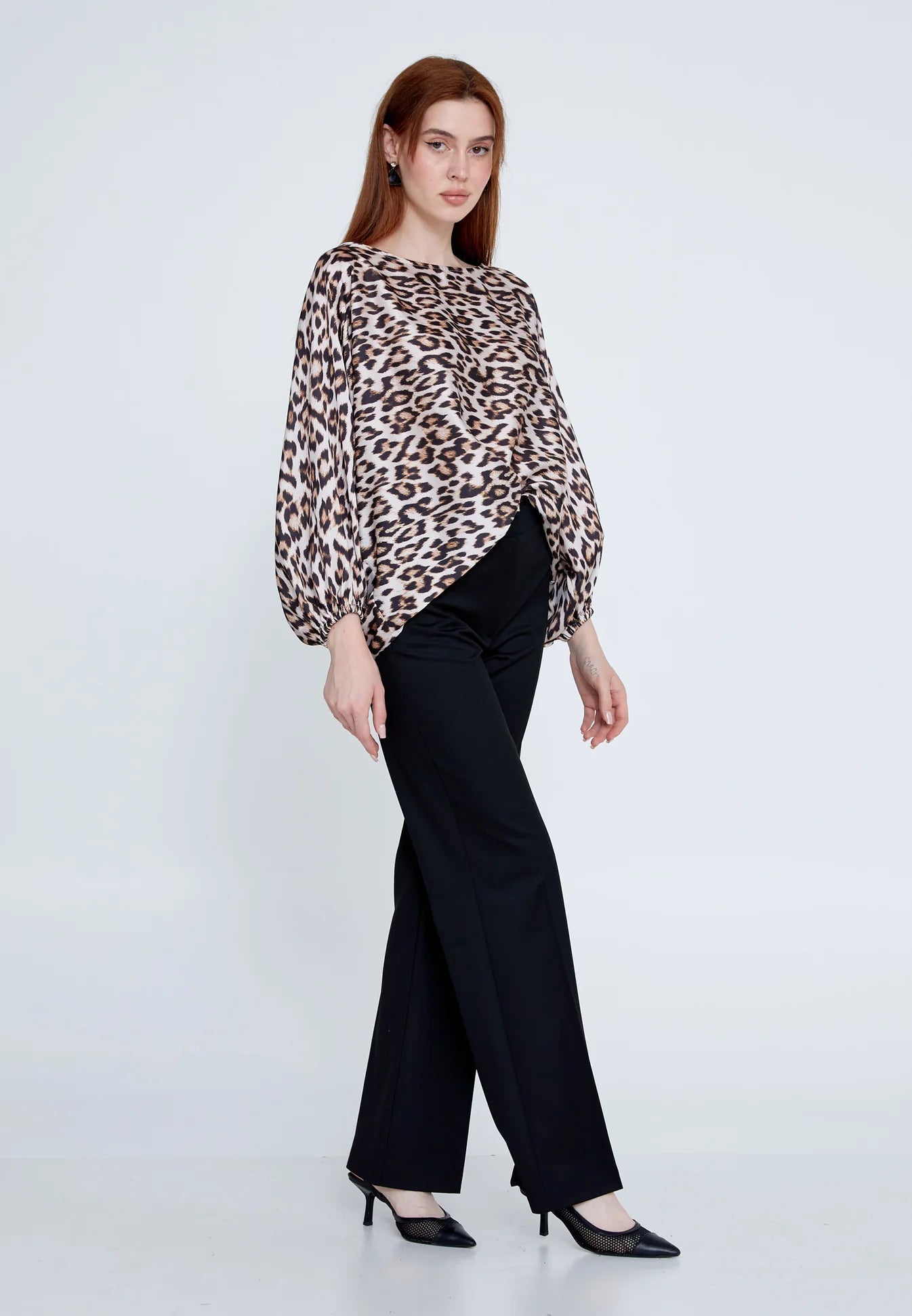 The Elegant Leopard Print Blouse