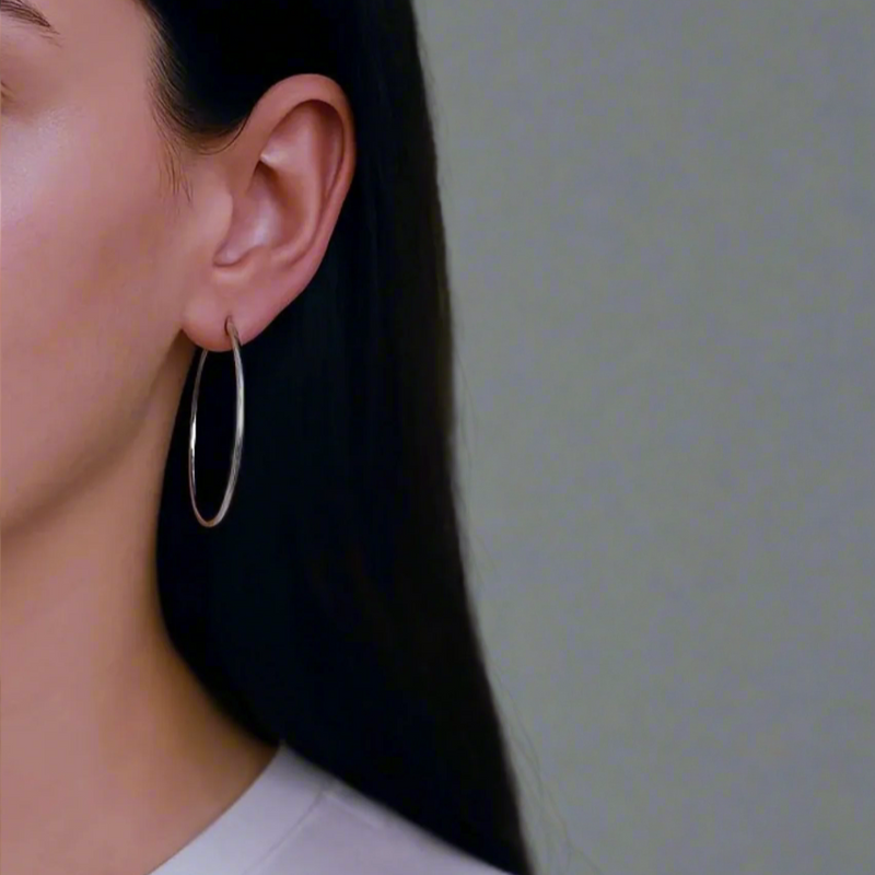 The Classic Slim Hoop Earrings