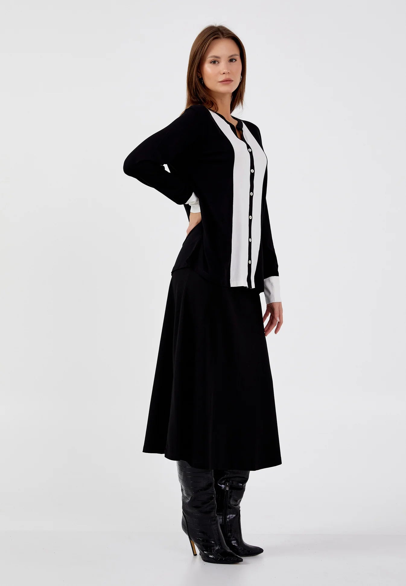 The Elegant Draped V-Neck Blouse