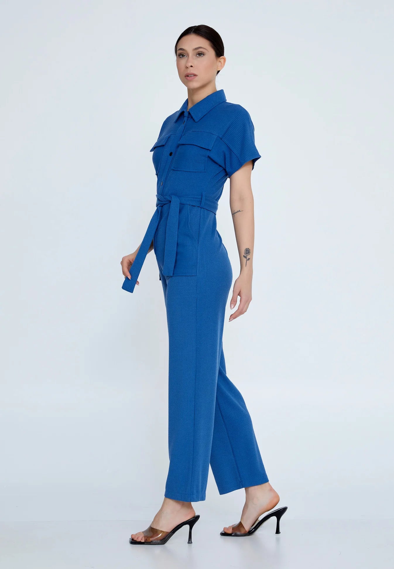 The Utility Chic Ribbed Jumpsuit