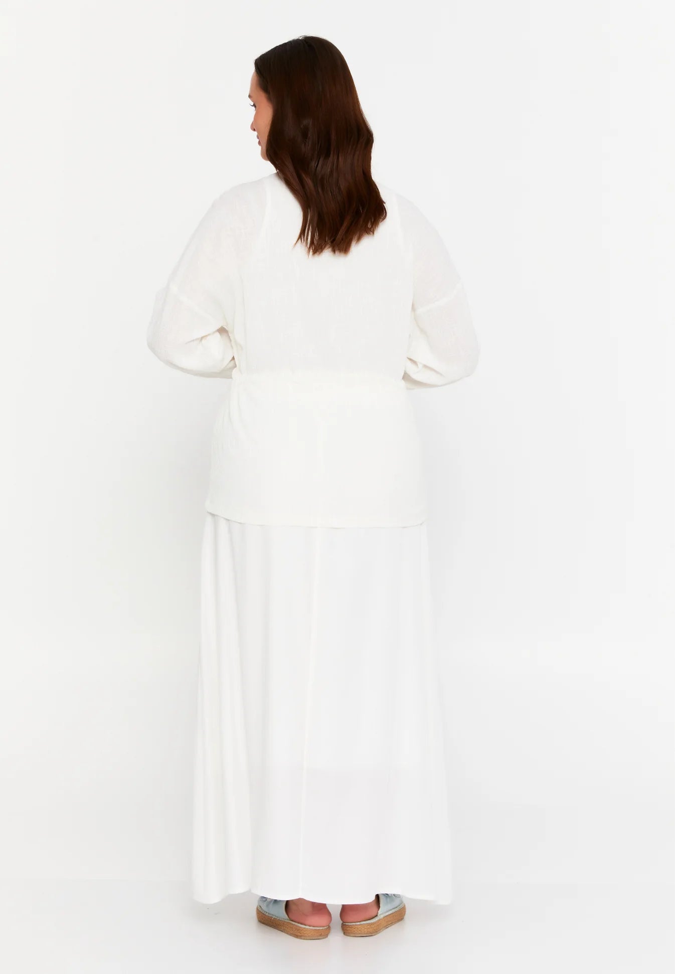 The Linen-Blend Zip-Front Two-Piece Set