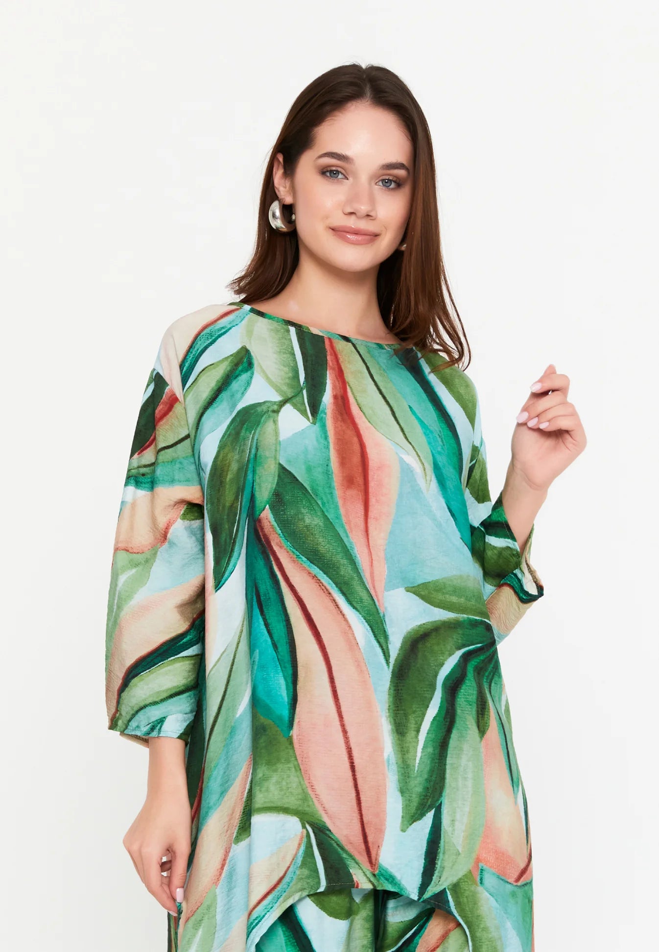 The Patterned Linen-Blend Two-Piece Set