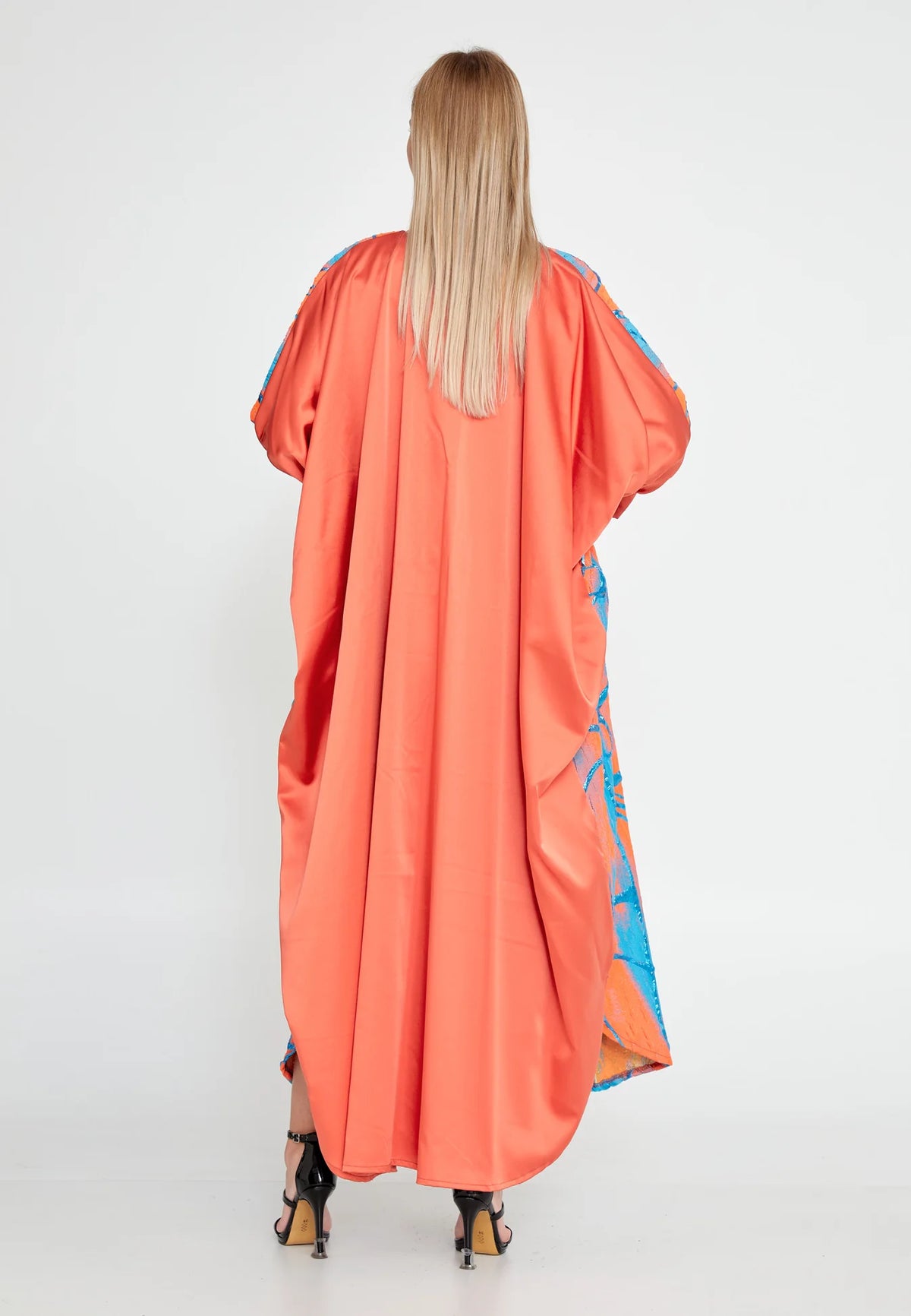 The Radiant Breeze Printed Polyester Abaya